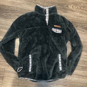 Simply Southern Women’s Small Fleece Pullover - Dark blue